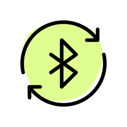 constant data transfer using bluetooth vector image
