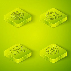 set isometric create account screen envelope vector image