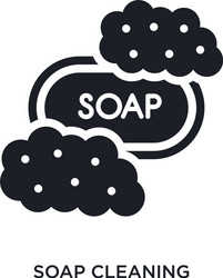 Soap cleaning isolated icon simple element from vector