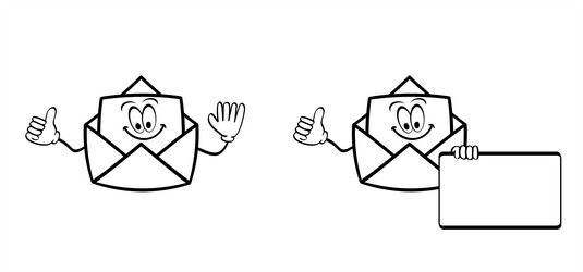 e-mail envelope send mail or letter with envelops vector image