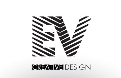 Ve v e letter logo design creative icon modern Vector Image