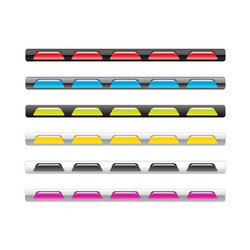 web menu buttons set for business site vector image