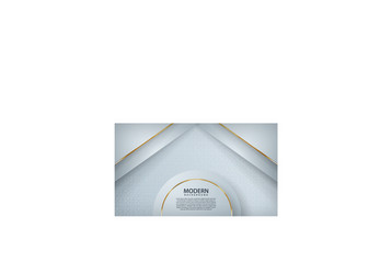 white abstract background with overlap layers vector image
