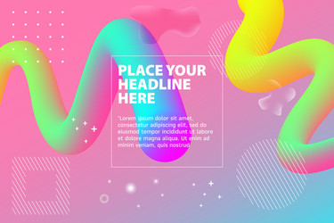 abstract 3d gradient background with colorful vector image