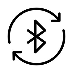 constant data transfer using bluetooth vector image