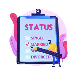 Romantic relationship concept metaphor vector