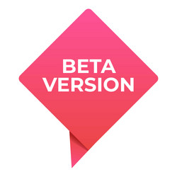 upgrade beta version icon cartoon computer vector image