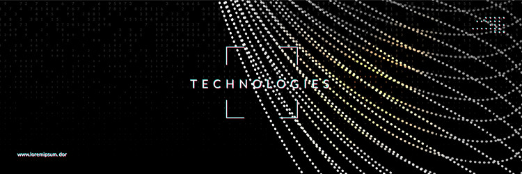 big data abstract digital technology background vector image