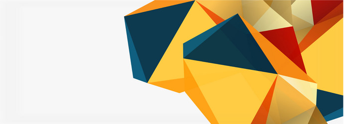3d mosaic abstract backgrounds low poly shape vector image