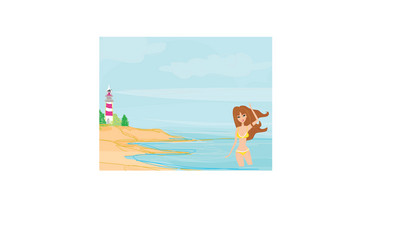 Girl Nipples Beach Vector Images (over 180)