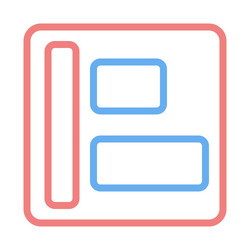 website layout icon modern design interface vector image
