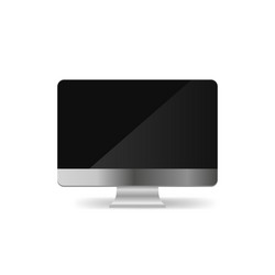 computer monitor display isolated vector image