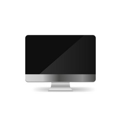 Computer monitor display isolated vector