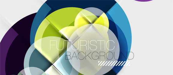 geometric design abstract background - circles vector image