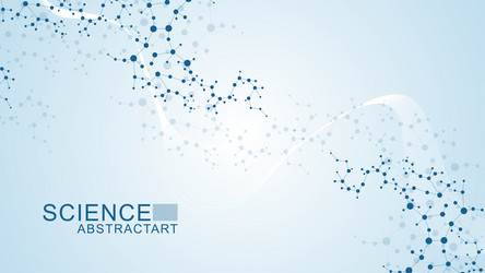 modern abstract molecules structure for science vector image