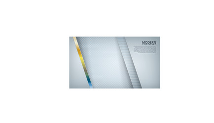 white abstract background with overlap layers vector image