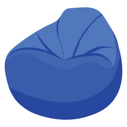 bean bag on a white background vector