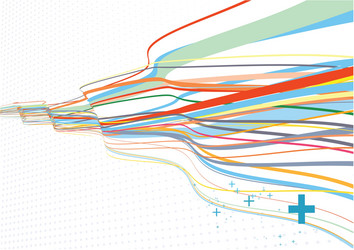 Dynamic Curved Lines vector