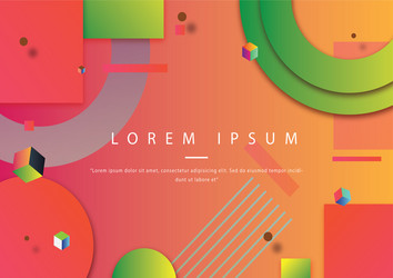 gradient color background design vector image