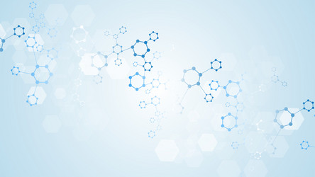 modern science background with lines dots vector image