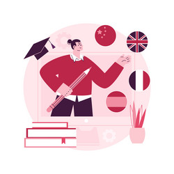 Online school platform abstract concept Royalty Free Vector