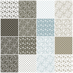 geometric seamless patterns with squares vector image