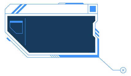 Sci-Fi UI Callout - Digital Display vector image