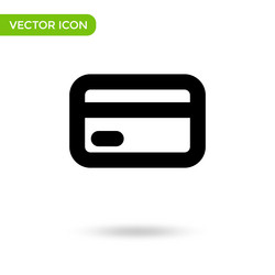 credit card icon minimal and creative vector