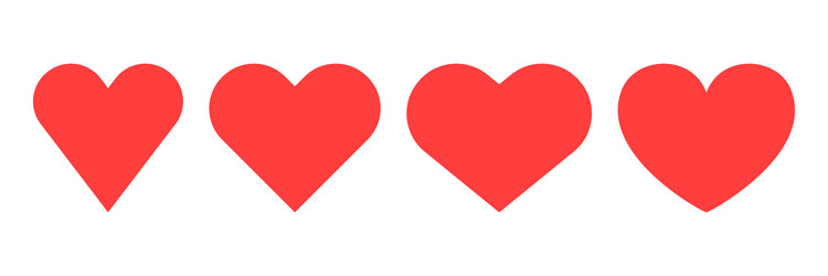 Heart icon vector