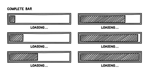 progress loading bar infographics design element vector image