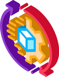 Technical aspect sending isometric icon vector