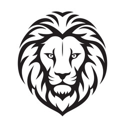 Lion Head Logo Template Vector Image