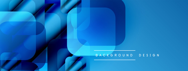 abstract blue shapes overlap creating dynamic vector image
