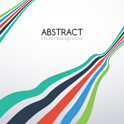 Abstract flat lines background for business vector