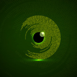Digital Eye - Binary Code Technology vector