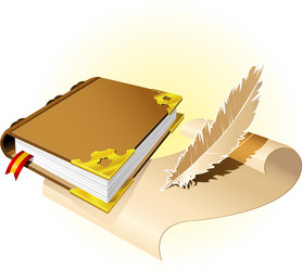 Magic book vector