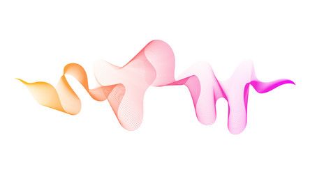 abstract backdrop with colorful wave gradient vector image