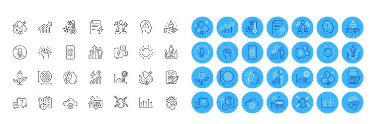 freezing cloud computing and growth chart line vector image