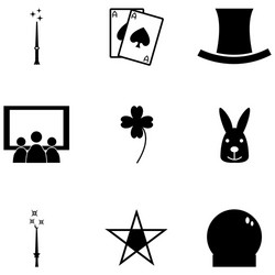 Magic icon set Royalty Free Vector Image - VectorStock