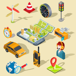 concept using mobile application vector image