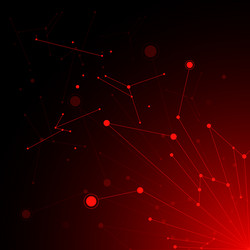 geometric pattern with connected lines and dots vector image