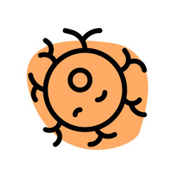 neuron is the basic working unit of brain vector image