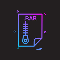 rar application download file files format icon vector