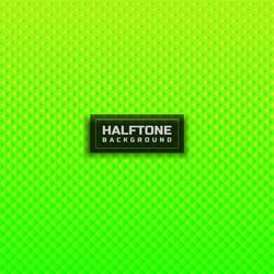 abstract halftone green gradient square pattern vector image