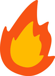 Fire flat icon vector