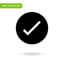 check icon minimal and creative isolated vector