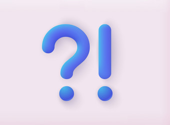 exclamations and question marks faq concept ask vector image