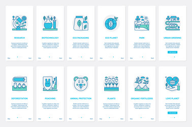 love protect ecology planet eco problem ux ui vector