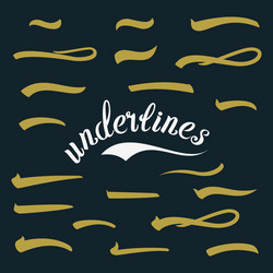 Hand Lettering Underlines Vector Images (over 550)