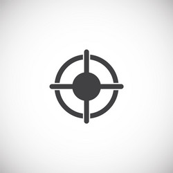 Aim related icon on background for graphic and web vector